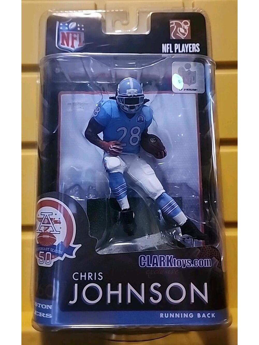 McFarlane NFL 24 Chris JOHNSON Houston Oilers Clark Toys Exclusive Figure New